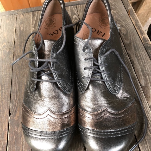 Taos pump heel lace up shoes bronze brown shimmer - Picture 3 of 7